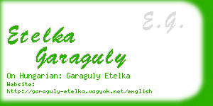 etelka garaguly business card